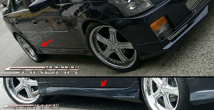 Custom Cadillac CTS Side Skirts  Sedan (2003 - 2007) - $690.00 (Part #CD-003-SS)